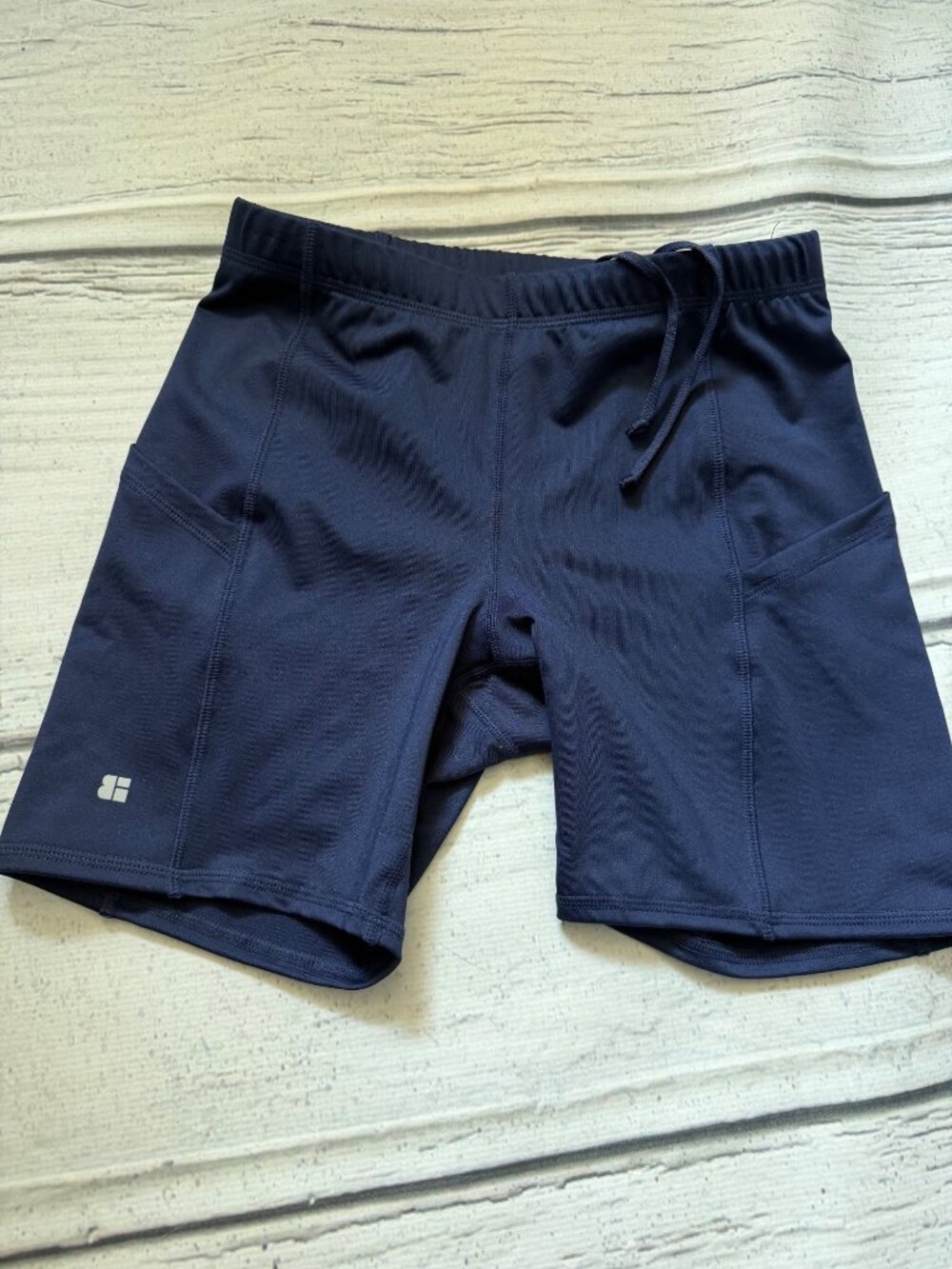 Blue bike shorts